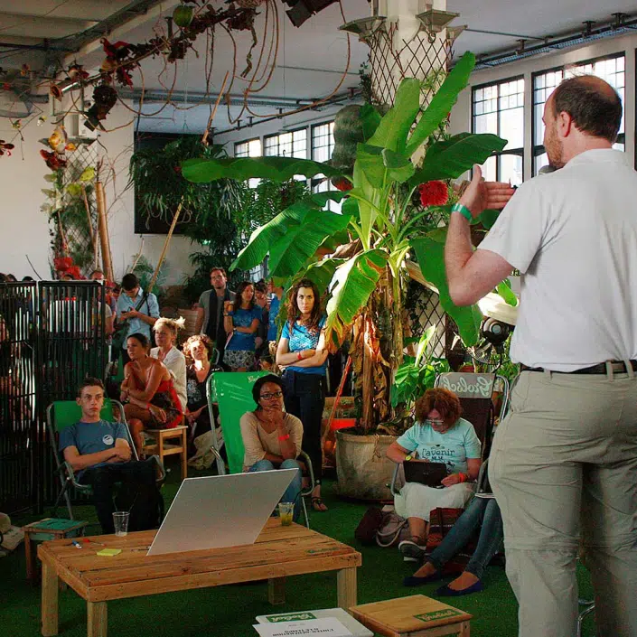 François Tadéï lors de l'événement participatif en intelligence collective - Existenz