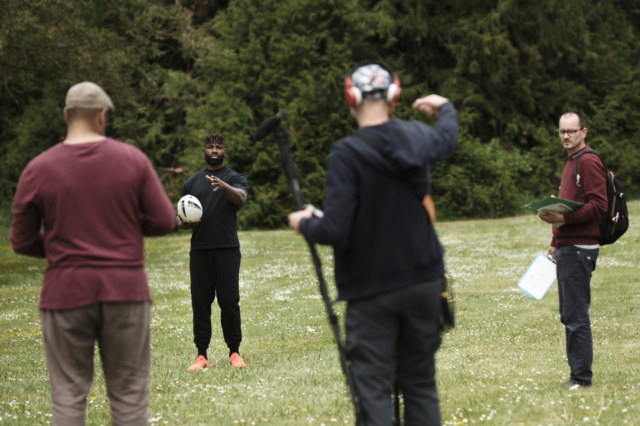 Tournage avec Fulgence Ouedraogo pour une campagne d'influence